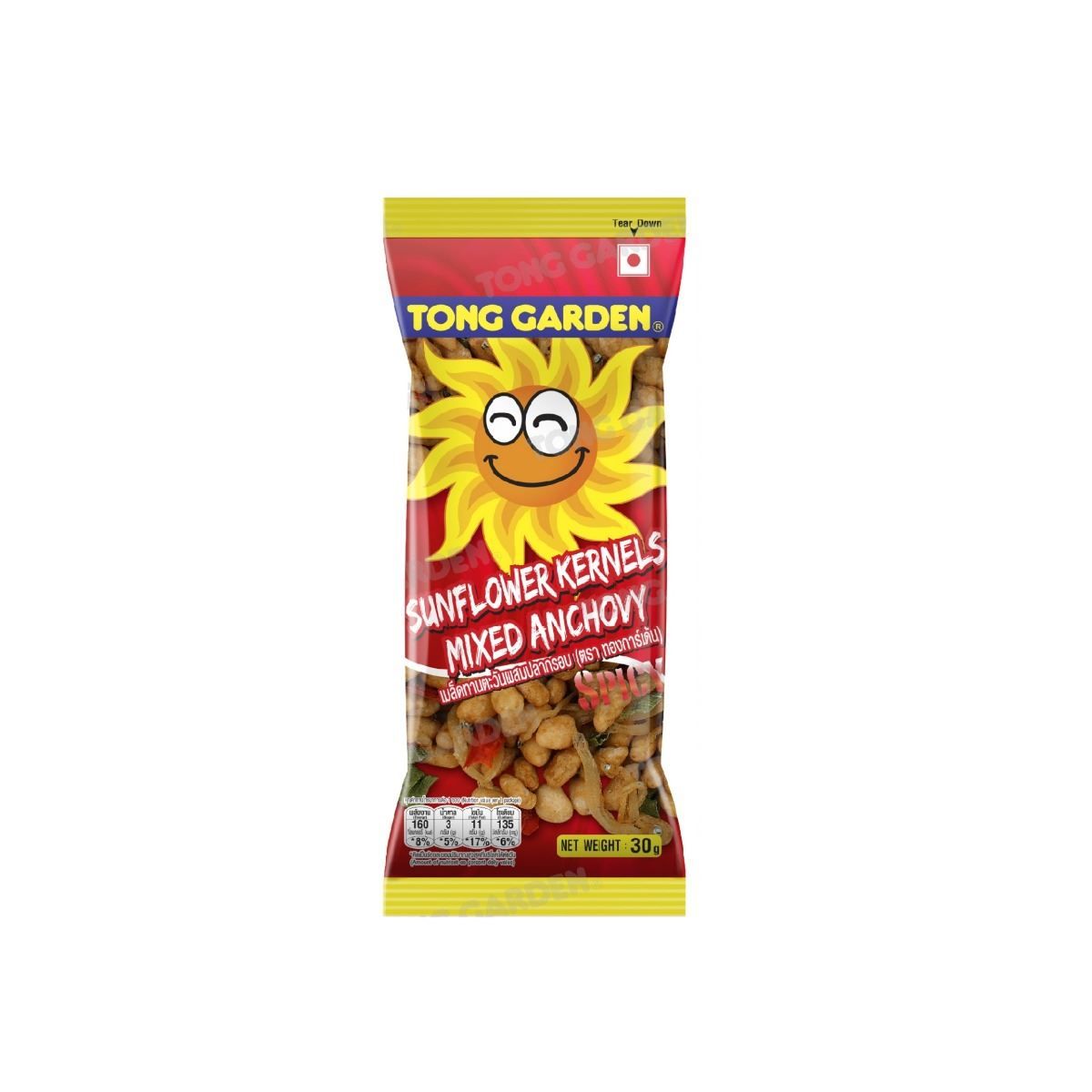 Tong Garden Sunflower Seeds Mixed Anchovy 30g