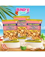 tong garden cashew nuts mixed macadamias salted 35g